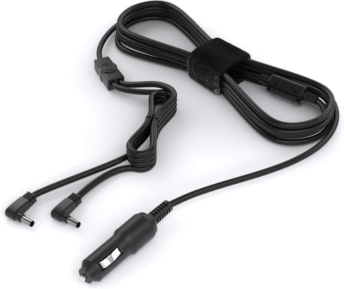 Pwr+ Extra Long 11 Ft Car Charger for Sylvania FANGOR NaviSkauto WONNIE Headrest Dual Screen Portable DVD Player