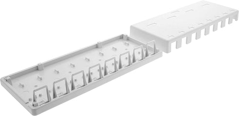Networx Keystone Jack Surface Mount Boxes, 8 Port, White