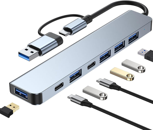 MiaoYfei USB C Hub 7 in 1 Multiport Adapter, with USB 3.0, USB
