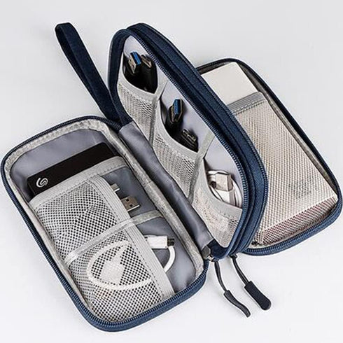 Electronic Organizer Travel Cable Bag, Waterproof Portable Electronics Accessories Case for Cord, Charger, Flash Drive,
