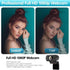 ZIQIAN 1080p 110 2,Video Webcam HD ,Live Streaming HD Camera with Stereo Microphone, PC Desktop or Laptop USB Webcam