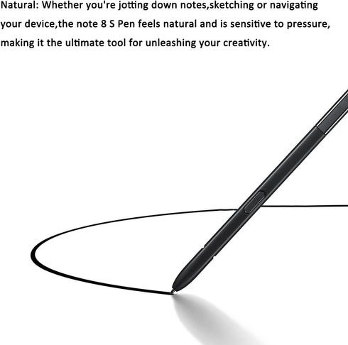 2 Pack Black Stylus Pen for Samsung Galaxy Note 8 Replacement, Compatible with Galaxy Note 8 SM-N950U