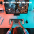 abucow 60% 61 Mechanical Gaming Keyboard Blue Switch Wired Compact Keyboard Anti-Ghosting No-Conflict Swappable keycaps