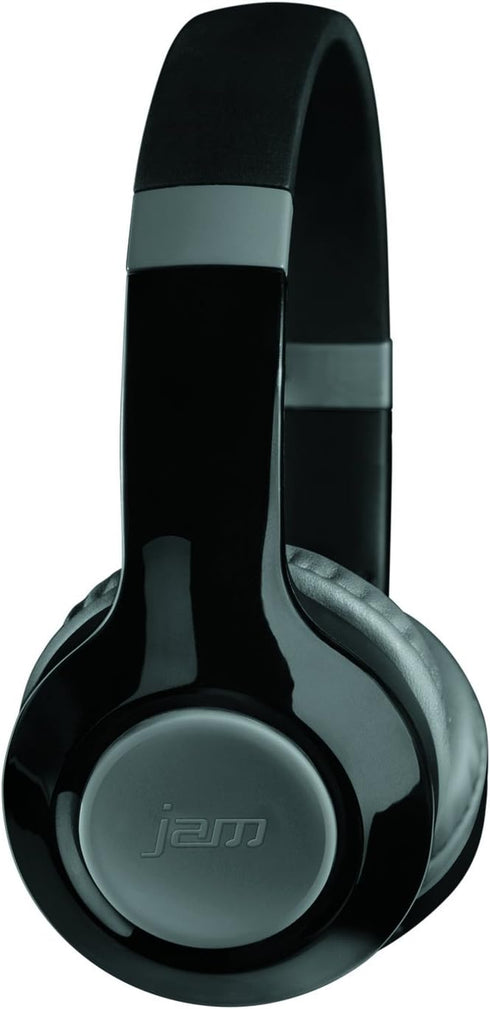 JAM Transit Lite Wireless Bluetooth Heaphones, 11 Hour Playtime, Lightweight Design, Connect Wirelessly to any Bluetooth Device, 30ft Range, Adjust Volume on Ear Cup, Aux-In Port, HX-HP400GY Grey