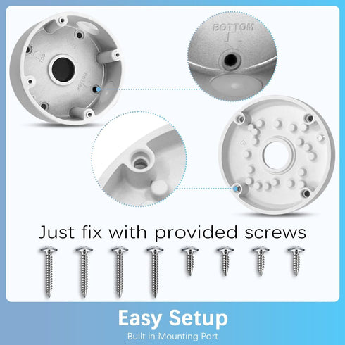 Universal Bullet Security Camera Mount Bracket, Waterproof Outdoor Cover, Metal Electric Enclosure, 1 Pack