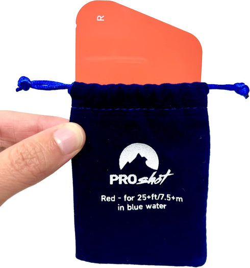 Red Filter 3 Pack for Underwater Photography - Compatible Only with The ProShot Dive Waterproof Case, Enhance Your