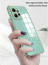 Xiaomi Redmi Note 12 4G Case - Shockproof Soft Cover, Pink Silicone & Green Plating, Compatible with Redmi Note 12 4G.