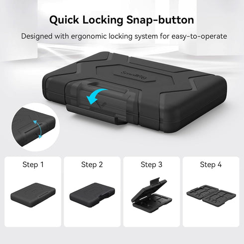 SmallRig SD Card Holder Case, 15 Slots, Water-Resistant for SD, Micro SD, CFexpress Type A/B, XQD Cards - 3192