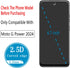 Motorola Moto G Power 5G (2024) Tempered Glass Screen Protector 2 Pack - Anti Scratch, Bubble Free, Case Friendly
