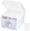Lifewit Photo Storage Box 5x7, Clear Photo Boxes for Cards, Pictures, Stamps, with Label Sticker