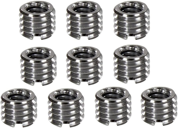 Foto&Tech Metal 1/4 inch to 3/8 inch Tripod Thread Adapter, Easy Mount Convert