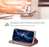 UEEBAI 13 6.1 inch, Wallet Case for iPhone Premium Vintage PU Leather Magnetic Closure Handbag Zipper Pocket Case
