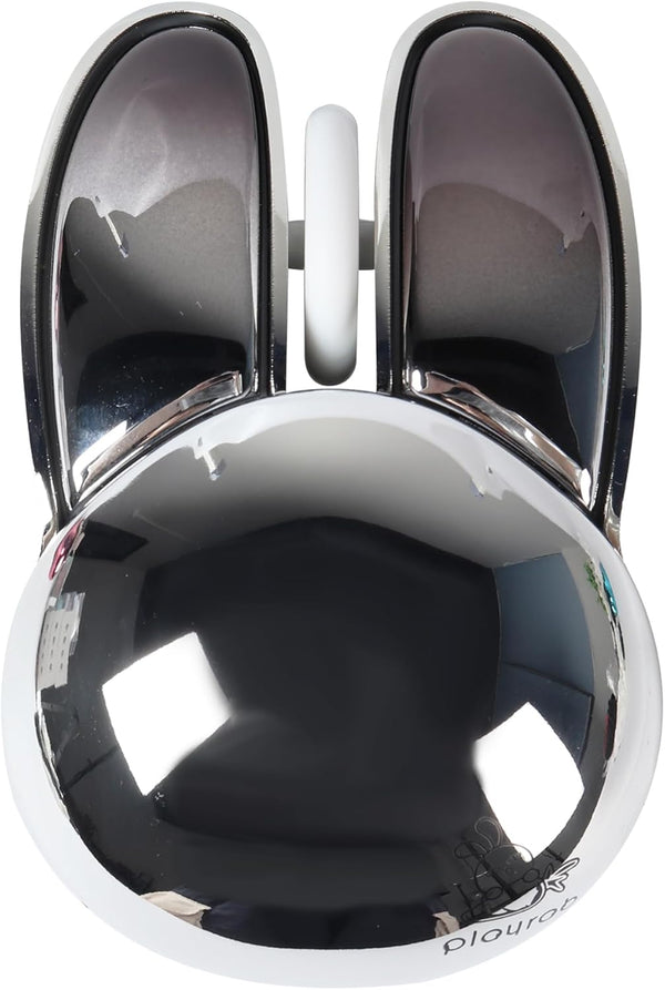 Wireless Mouse Cute Bunny Bluetooth Dual-Mode, Small Quiet USB Optical Silent Kawaii Rabbit for PC, Silver
