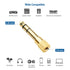 Cable Matters 5-Pack 1/4 to 1/8 Headphone Adapter, Gold Plated Stereo Headphone Adapter