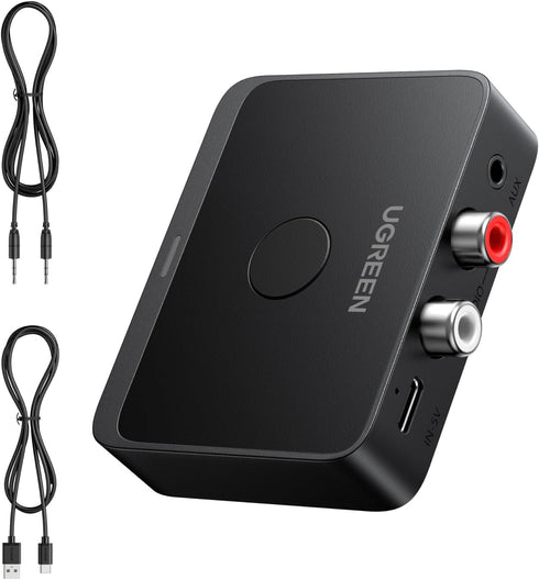 UGREEN Bluetooth 6.0 Receiver with LDAC, Hi-Res Wireless Audio Adapter with Low Latency,