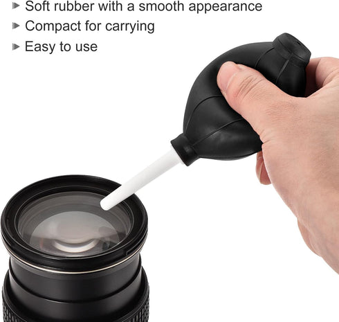 MECCANIXITY Dust Ball Air Blower, Rubber Blowing Pump Cleaning Tool for Camera Lens, Keyboard, PCB Board, Pack of 3