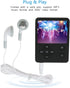 Zopsc MP4 1.8 Inch MP3 32GB Portable Player, Color Video Display, HiFi Player with Headphone Cable, Supports Up to Card
