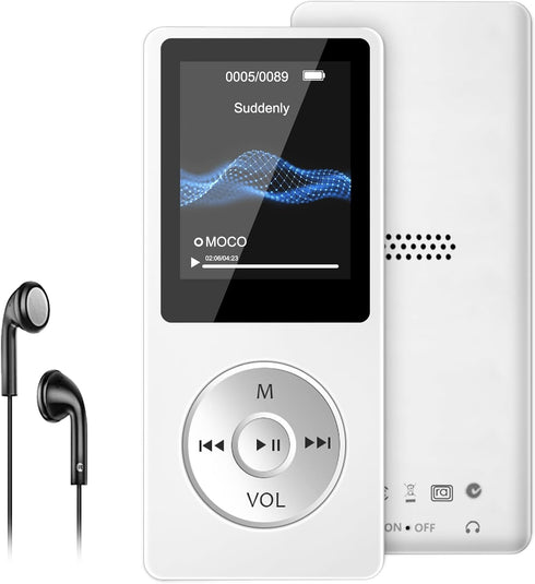 Wodgreat MP3 Player with Bluetooth 5.0, 1.8 inch Screen Portable Music Player with