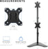 VIVO Free-Standing Dual Monitor Desk Stand, Holds 2 Ultrawide Screens up to 34 inches, Black, STAND-V002L
