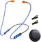 Ear Plugs Bluetooth Headphones for Work, Neckband Wireless Earbuds, Noise Reduction in-Ear Earphones with Mic, 20 Hours