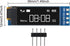 XIITIA 6pcs 0.91 inch I2C SSD1306 128x32 30pin OLED IIC Display Module LCD Screen Driver with Dupont Cables for Arduino