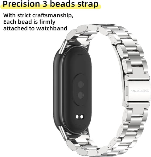 MIJOBS Strap for Xiaomi Mi Band 8, Breathable Replacement Wristband for SmartWatch