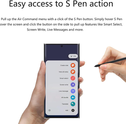 S22 Ultra S Pen (with-Bluetooth) Replacement, Compatible Galaxy S22 Ultra 5G Touch S22 Stylus Pen, Replacement