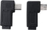 1 Pair Right Left 90 Degree Angle Micro USB Male to Female Adapter