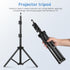 44. 88 Inch, 4.4lbs, 7.09 9.8) Veemoon Small Projector Stand Tripod with Tray, Adjustable Laptop Tripod Holder