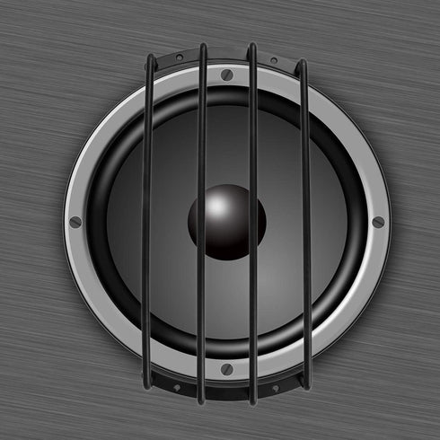 X AUTOHAUX 2pcs 12 Inch Car Bar Grille, Metal Black Subwoofer Grill Speaker Cover Protector Guard
