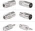 DORHEA 3 FM Dipole Antenna Adhesive Mount with Connector Adapters for TV Radio Home Stereo Receiver Indoor Music System