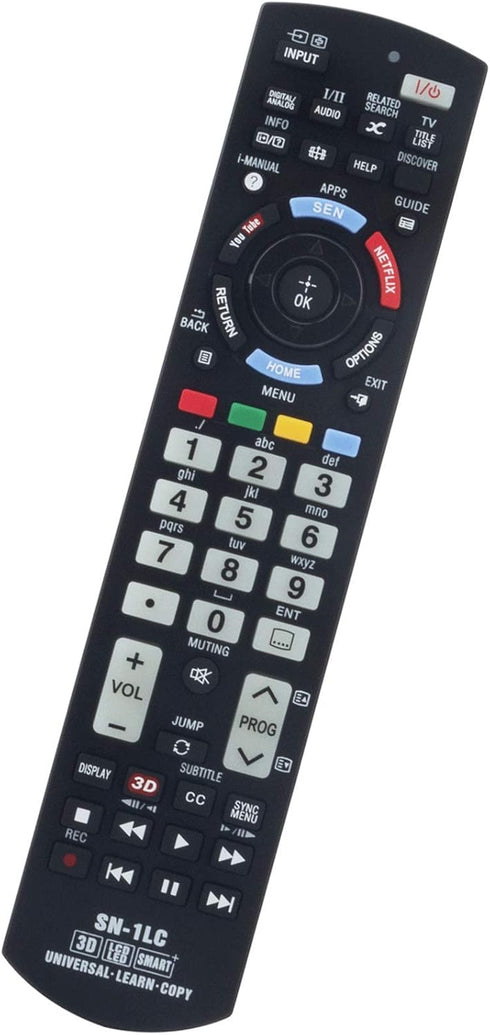 SN-1LC Universal Replacement Remote Control for Sony Bravia Smart TV Models KDL-32W600D, KDL-40R550C, KDL-48R550,