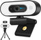 Svcouok 1080P USB Camera for Switch 2/ PC, Ring Light & 3-Level Brightness