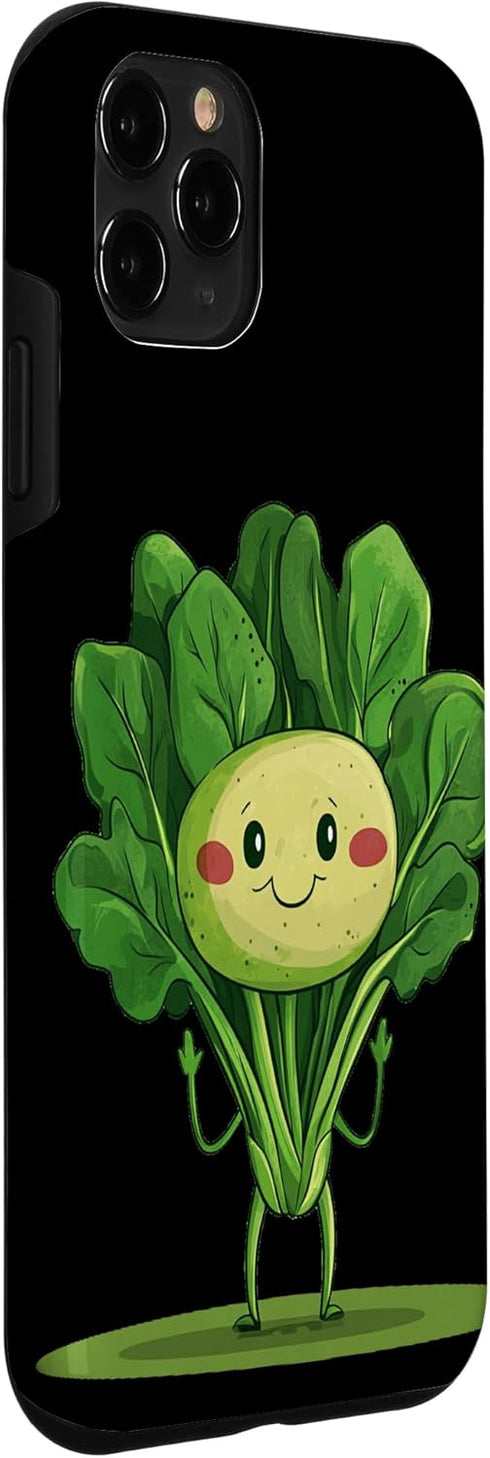Spinach Outfit 11 Funny Dancing Spinach Vegetable for Boys and Girls Case for iPhone Pro