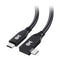 Cable Matters 40Gbps Right Angle USB 4 Cable, 3.3 ft, Supports 8K@60Hz Video and 240W Charging, Compatible with