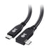 Cable Matters 40Gbps Right Angle USB 4 Cable, 3.3 ft, Supports 8K@60Hz Video and 240W Charging, Compatible with