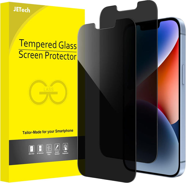 JETech 2-Pack Privacy Screen Protector for iPhone 14 Plus 6.7-Inch, Anti-Spy Tempered Glass Film