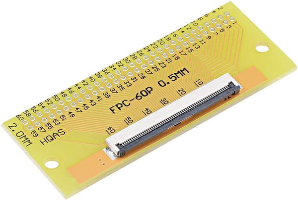 uxcell FFC FPC 60 Pin 0.5mm Pitch to DIP 2.0mm PCB Converter Board Adapter