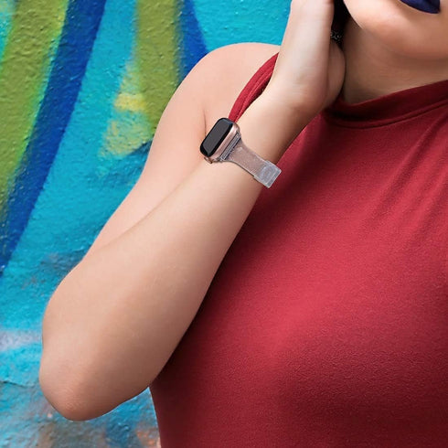 Glitter Clear Silicone Band for Donerton Smartwatch, Compatible with FirYawee/Virmee VT3/Popglory P22 and more