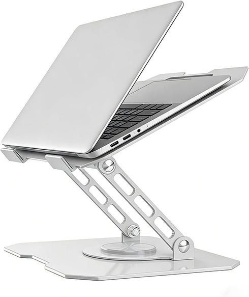 Generic 360 Rotating Laptop Stand for Desk, Heavy Duty Solid Steel Ergonomic Laptop