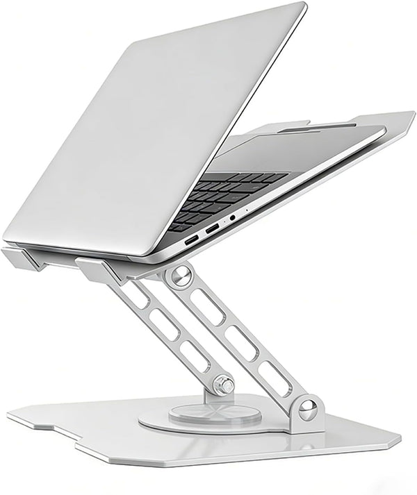 Generic 360 Rotating Laptop Stand for Desk, Heavy Duty Solid Steel Ergonomic Laptop