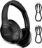 Over The Ear ANC Bluetooth Headphones, 60H Playtime Active Noise Cancelling Wireless/Wired Headphones with Microphone