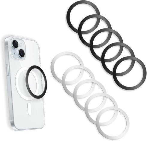 LXUEJIE 10 Pack Universal Metal Rings, Magnetic Ring for Phone Cases & Wireless