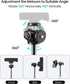 Etour 360 C922 C930e C920 C615 C960 4K N60, 1/4" Webcam Tripod Stand for Desk, Newly Upgraded Small Base & Ballhead