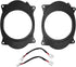 1/2 Car Speaker Adapter - 2pcs 6X9 Car Speakers, 6.5inch Black Speaker Adapter Bracket Ring with 2 Wire Harness