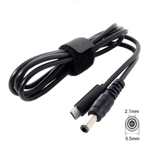 JSER Type C USB-C Input to 20V DC 5.5 2.1mm Power PD Charge Cable for Laptop Notebook