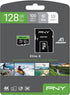 PNY 128GB Elite-X Class 10 U3 V30 microSDXC Flash Memory Card - 100MB/s, Class 10, U3, V30, A1, 4K UHD, Full HD, UHS-I,