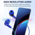 UrbanX R2 Wired in-Ear Headphones with Mic for Samsung Galaxy Tab A 8.0 (2019), Tangle-Free Cord, Noise Isolating