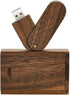 USB Flash Drive, Wooden USB2.0 Memory Stick, 8GB / 16GB / 32GB Date Storage Pendrive (8GB, Walnut Wood)