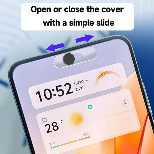 Dazujem 2Pack Front Camera Covers Compatible with Galaxy/iPad/Pixel | Smartphone Webcam Cover | Camera Blocker